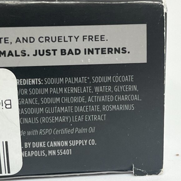 Duke Cannon Big Ass LUMP OF COAL Activated Charcoal Bar Soap FOR MEN 10 oz USA - Picture 4 of 4